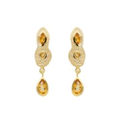 Louise Hendricks Boucles D'Oreilles-Yael Citrine Boucles Oreilles